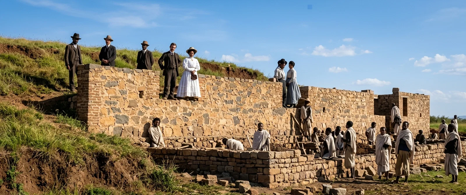 BUILDING THE NEW ASMARA MISSION HOUSE, ABYSSINIAN STATION