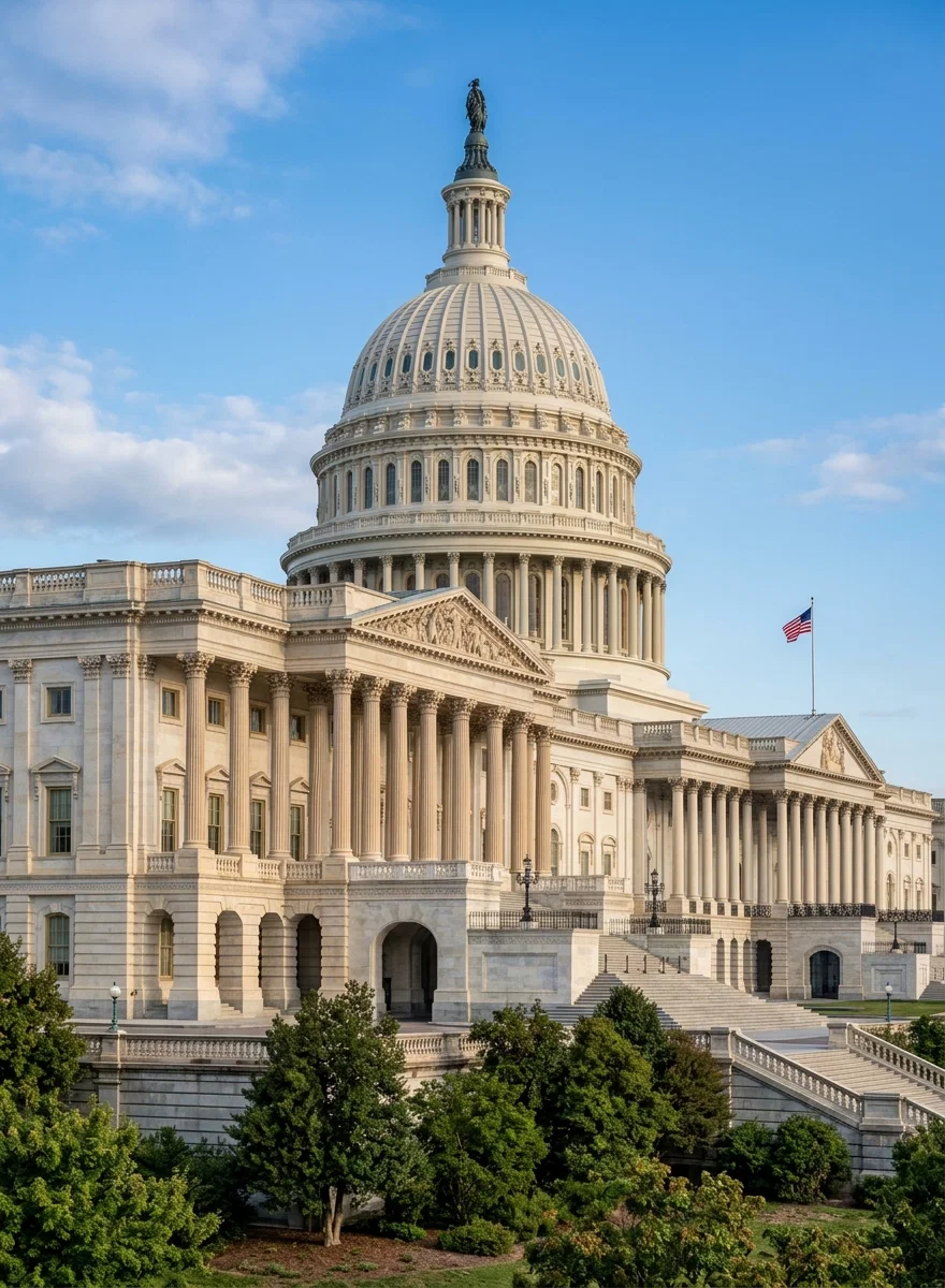 THE CAPITOL AT WASHINGTON
From the “Four Track News.”
