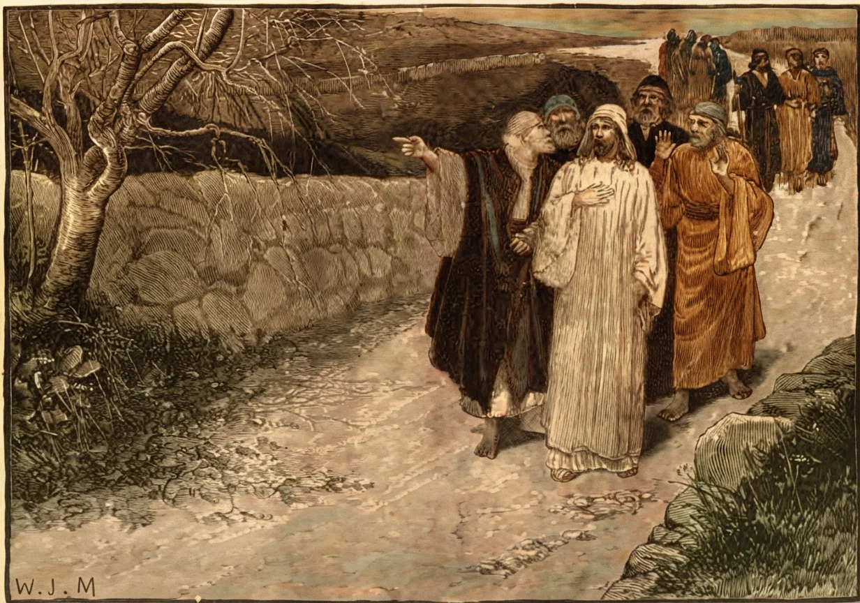 Jesus and His Disciples on a Mission of Ministry.