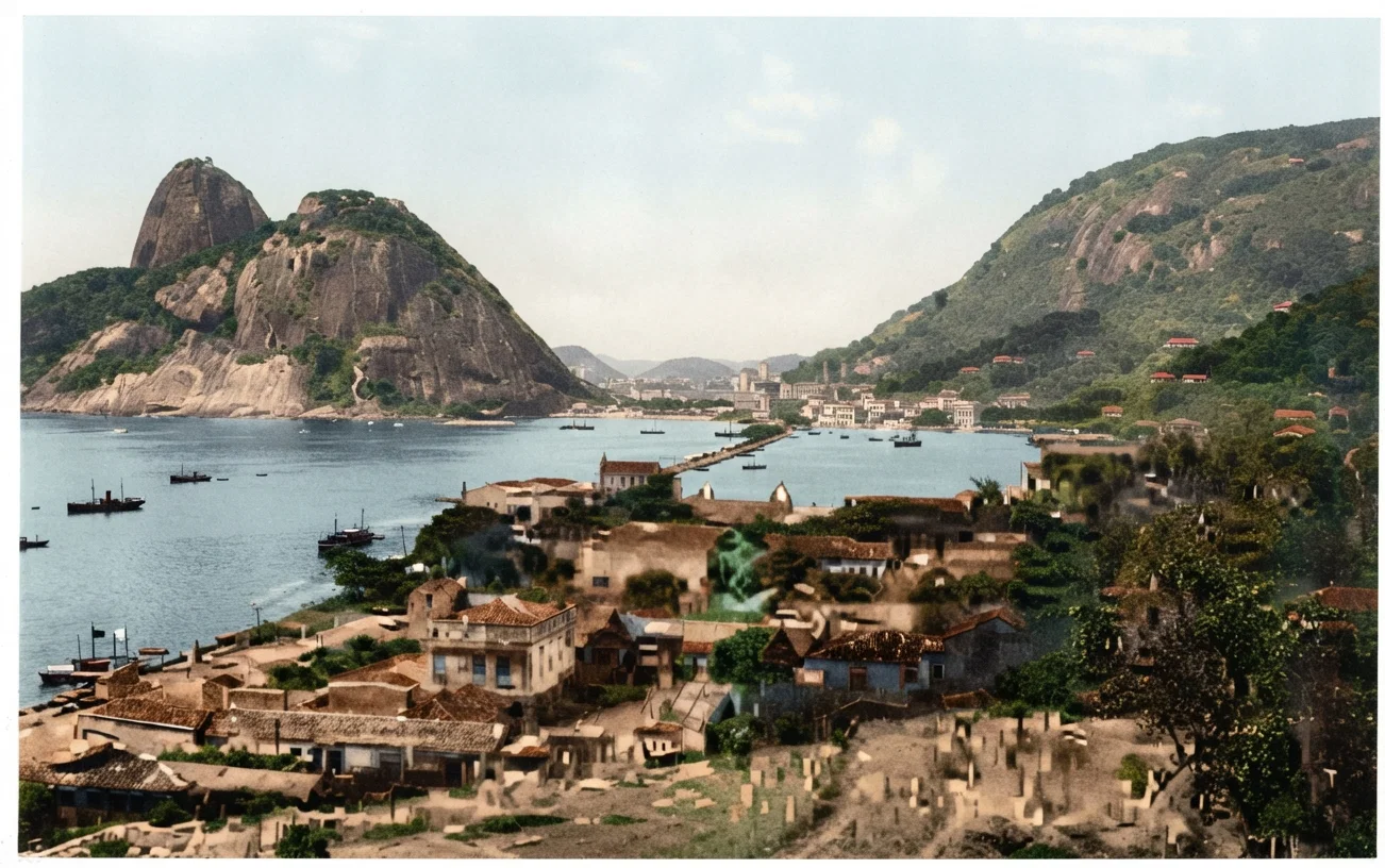 A Section of Rio de Janeiro's Beautiful Harbor