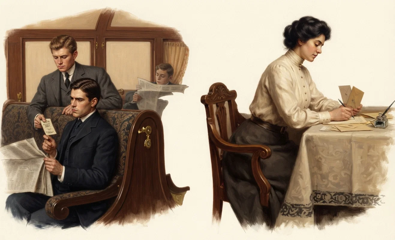 Work with fellow passengers Enclose the silent messengers with letters