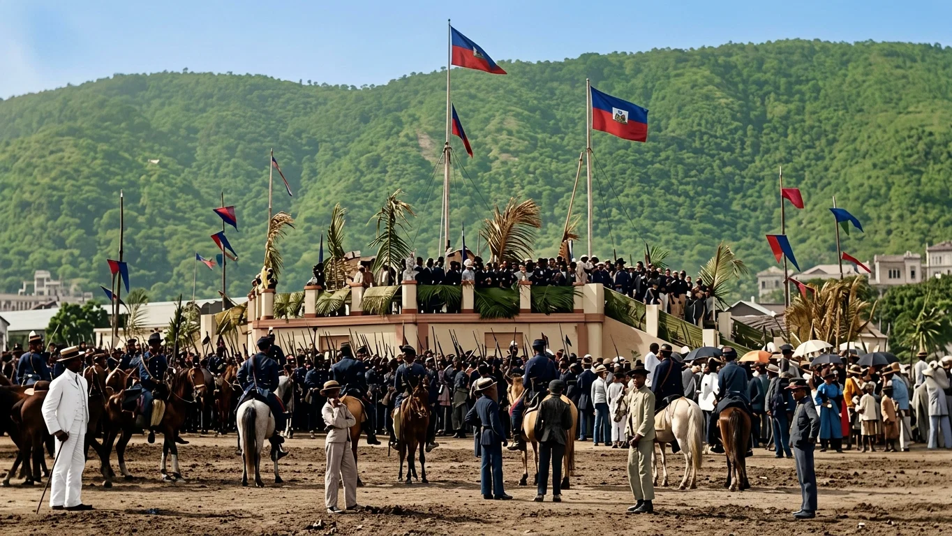 THE CELEBRATION OF AGRICULTURAL FETE, PORT AU PRINCE, HAYTI