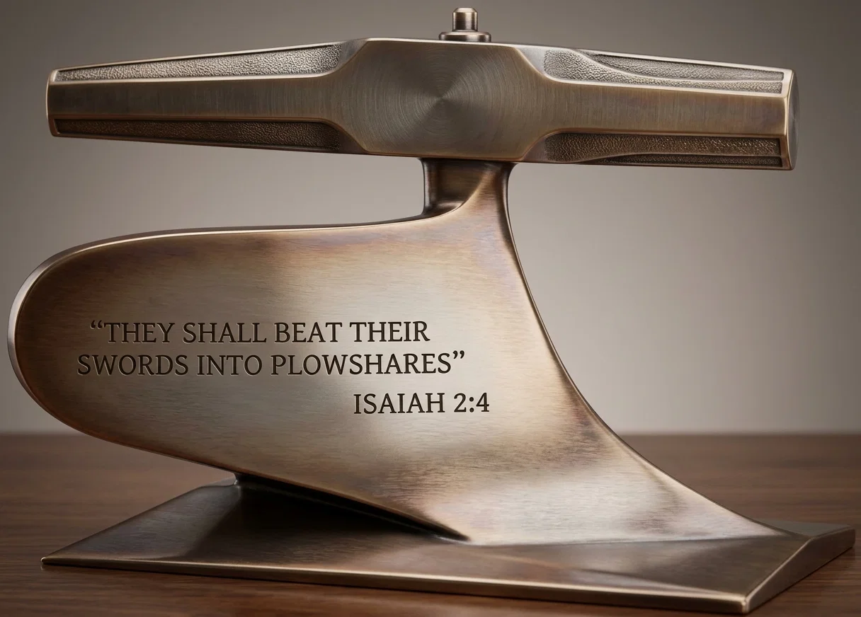 “Secretary Bryan recently typified this belief by casting a number of old swords into the form of miniature plowshares.”