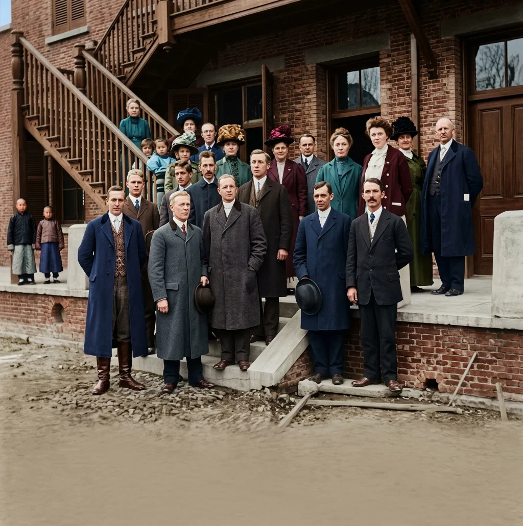 A GROUP OF MISSIONARIES IN CHINA