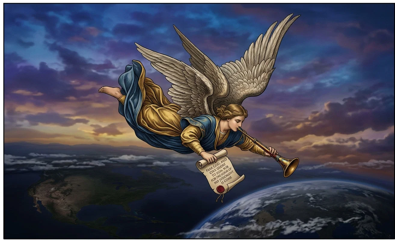 THE FIRST ANGEL'S MESSAGE—“FEAR GOD, AND GIVE GLORY TO HIM; FOR THE HOUR OF HIS JUDGMENT IS COME”