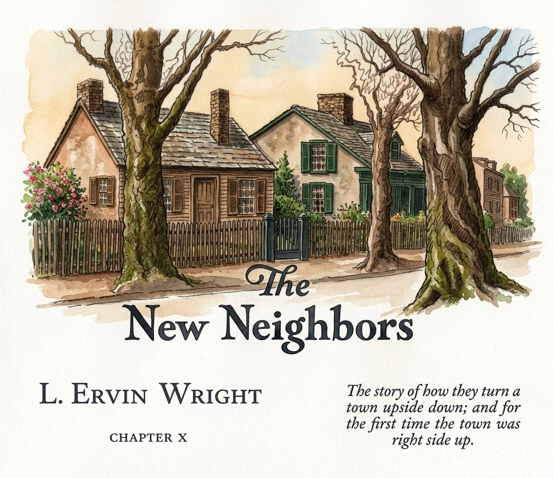 The story of how they turn a town upside down; and for the first time the town was right side up.