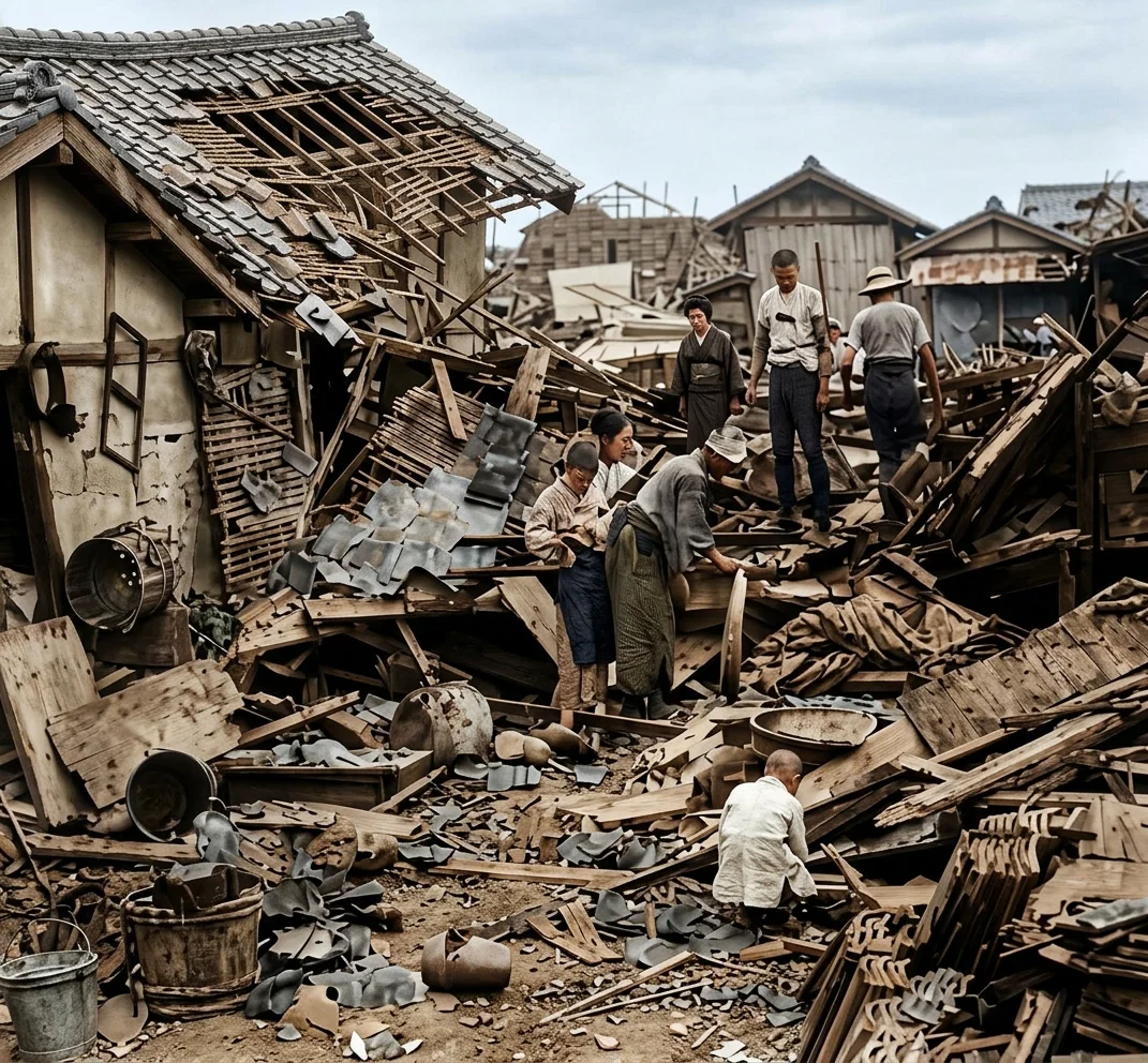 A Complete Wreck by Earthquake