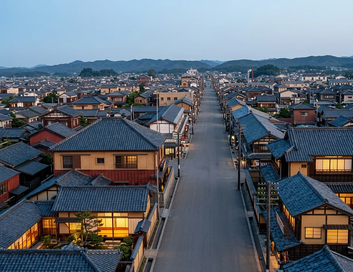 JAPANESE SECTION OF PYONG YANG, KOREA