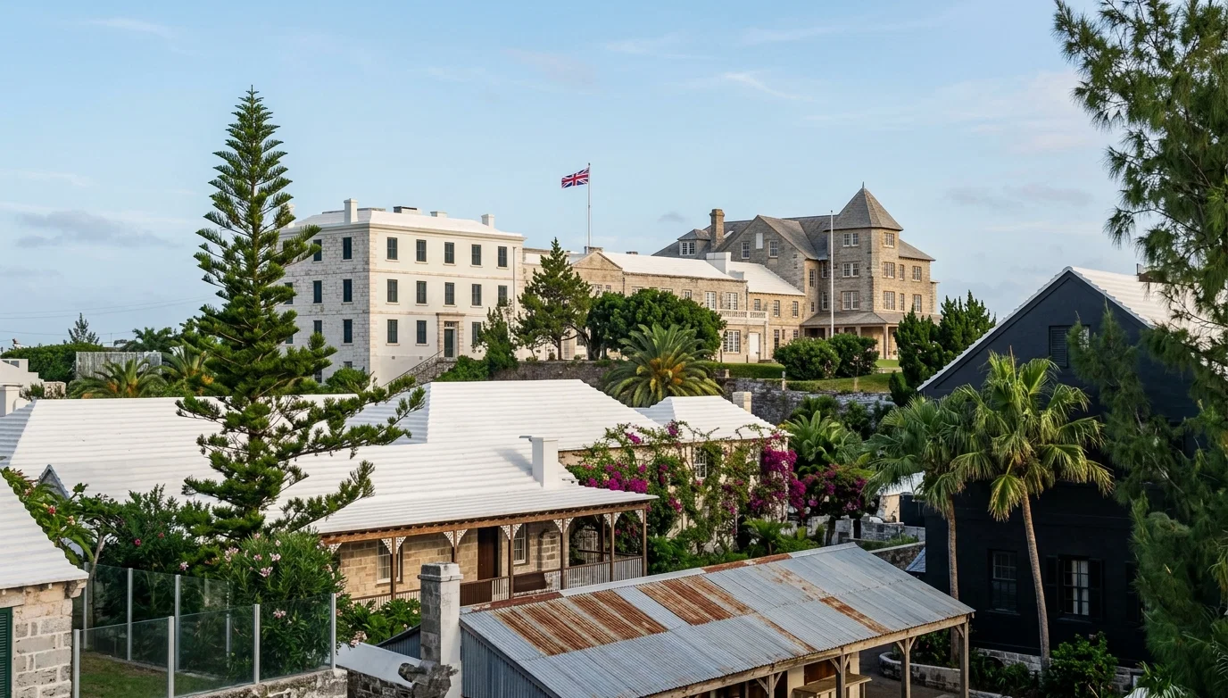 A VIEW IN HAMILTON, BERMUDA ISLANDS