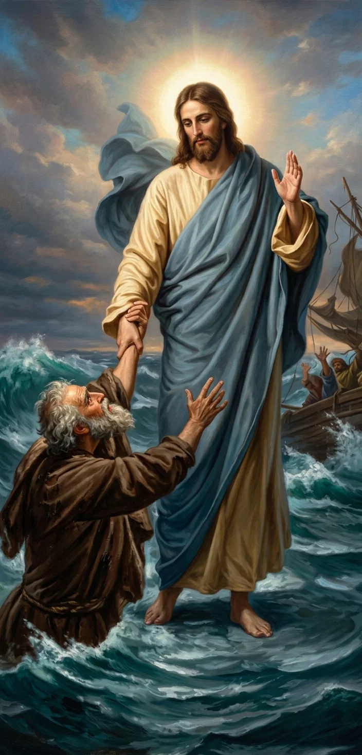 Christ and Peter