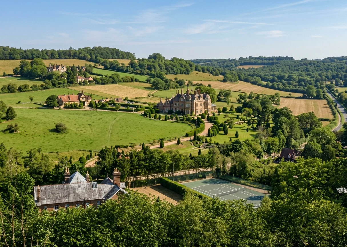 A VIEW IN THE CATERHAM VALLEY, SURREY, ENGLAND
