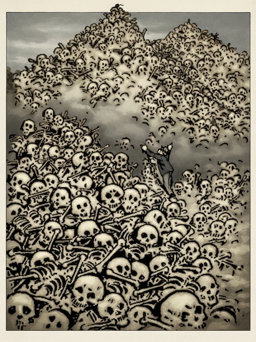 "It has turned the earth into a place of skulls."