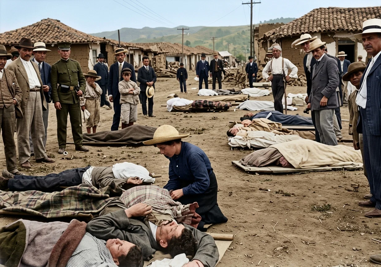 THE DAY AFTER THE EARTHQUAKE AT CARTAGO