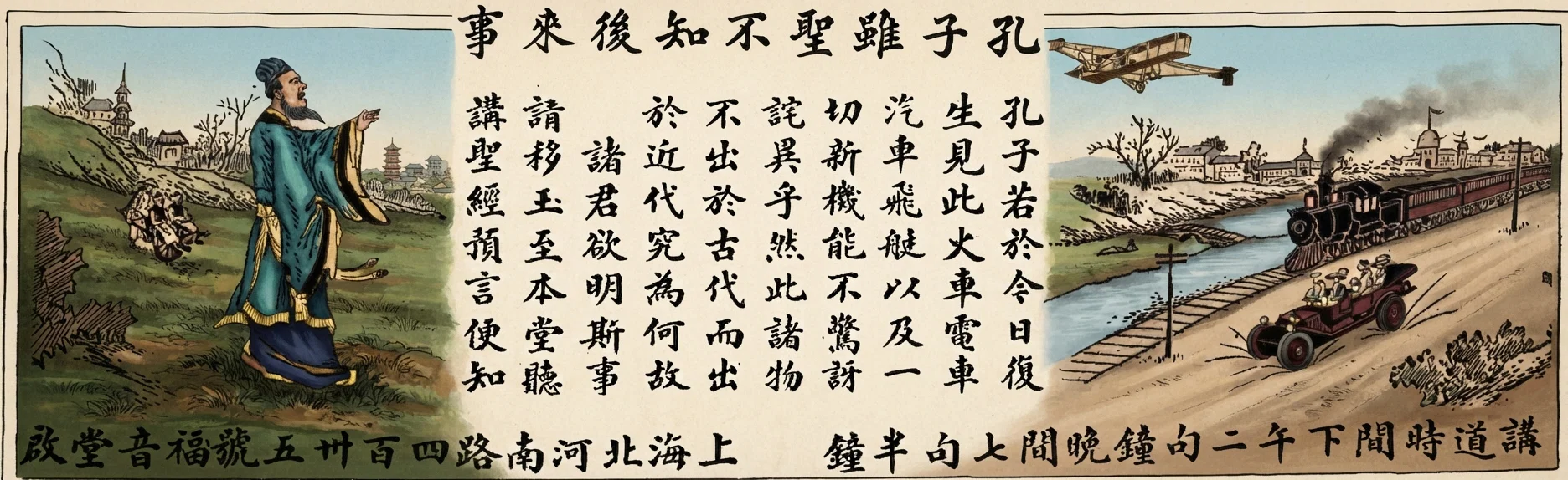 REDUCTION OF CARD ADVERTISING MEETINGS, DISPLAYED IN SHANGHAI STREET-CARS (SENT BY F. E. STAFFORD)