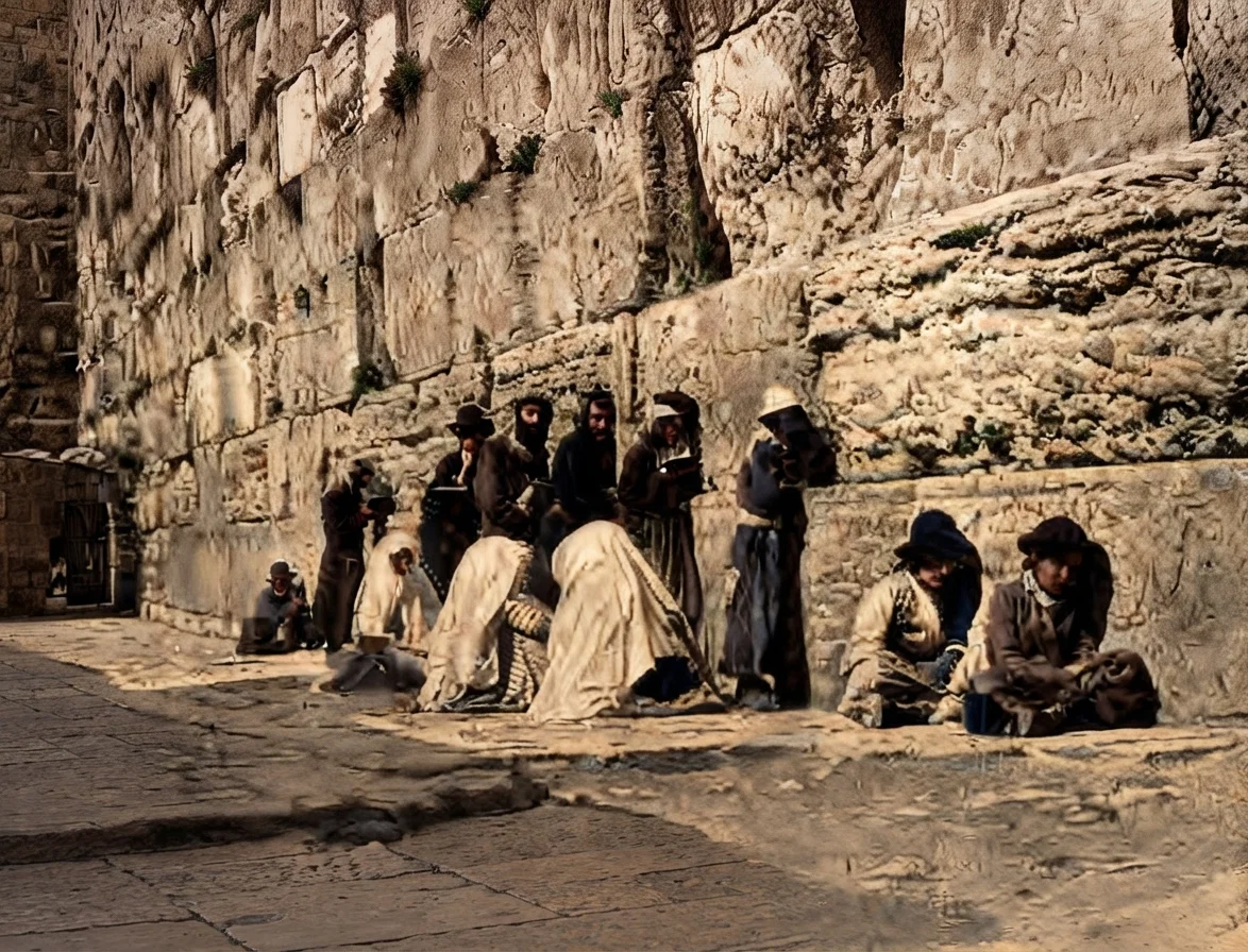 THE WAILING PLACE OF THE JEWS.