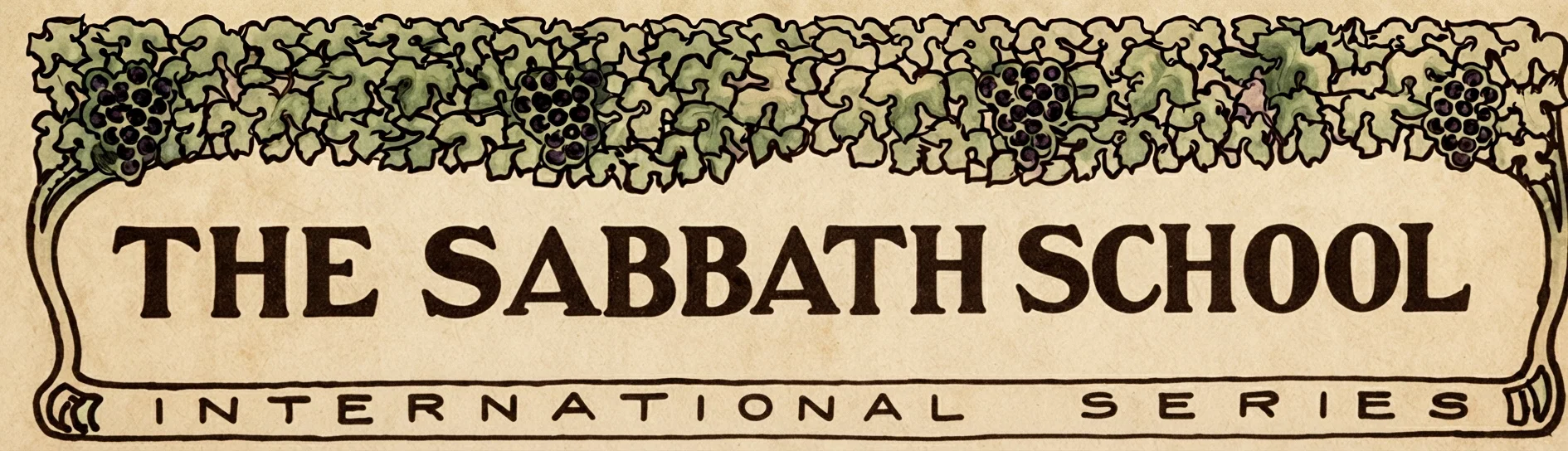 THE SABBATH SCHOOL INTERNATIONAL SERIES