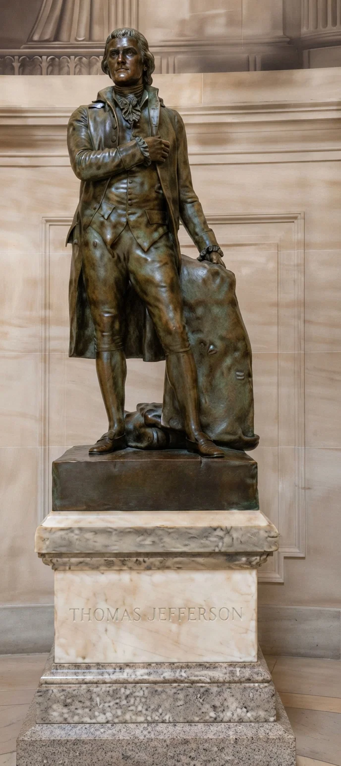 Statue of Jefferson at the Capital, Washington, D. C.