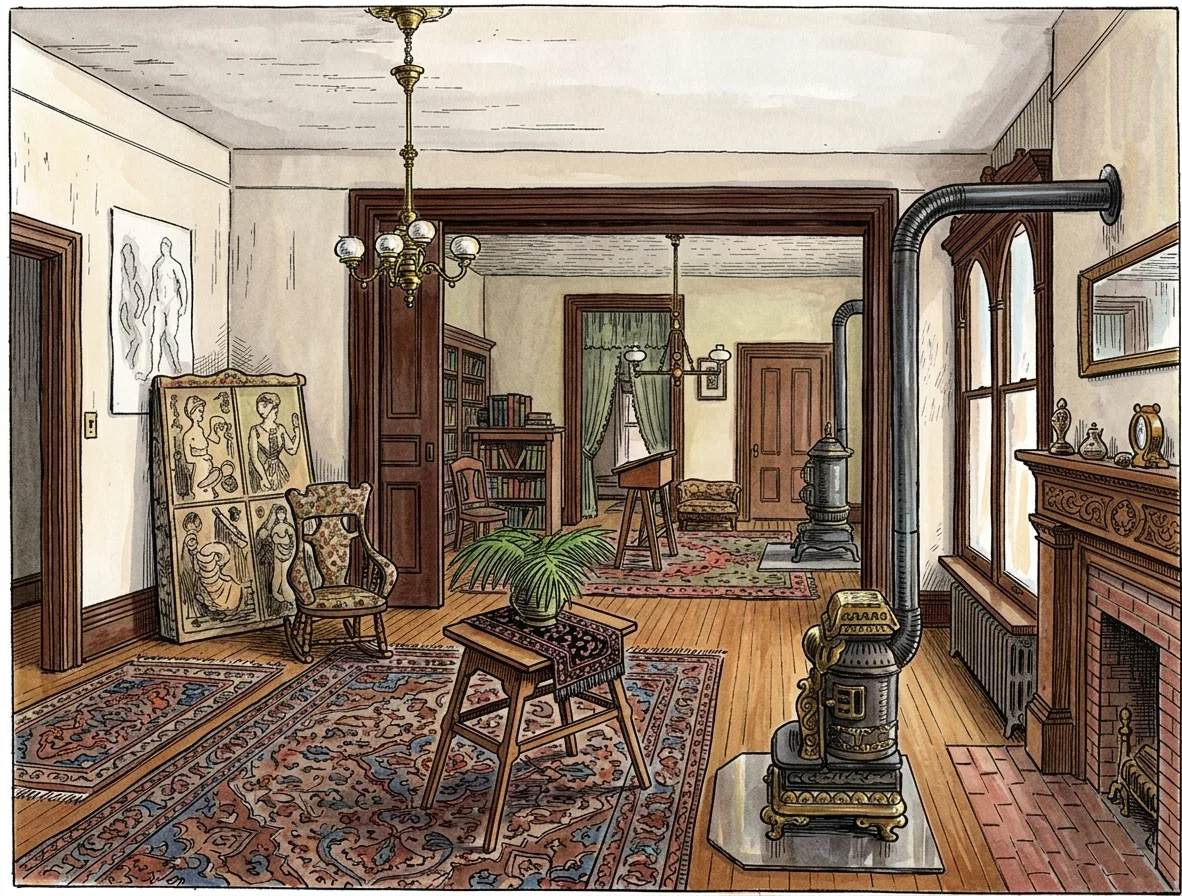 DOUBLE PARLORS — USED ALSO FOR LECTURE ROOMS.