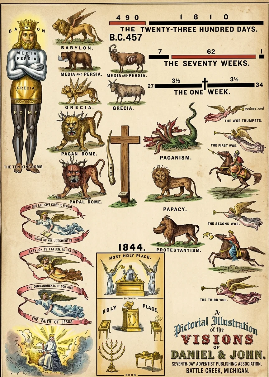 A Pictorial Illustration of the Visions of Daniel & John.