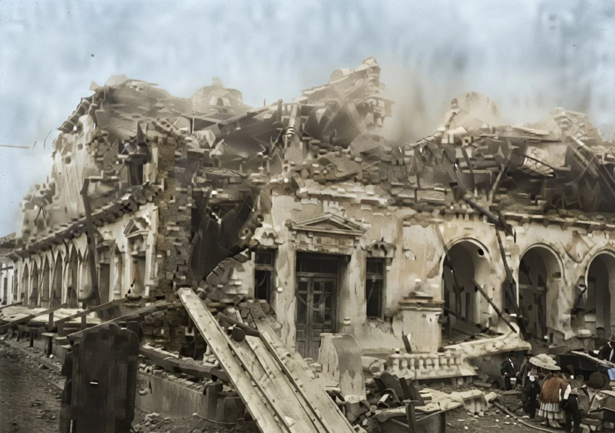 After a South American Earthquake.