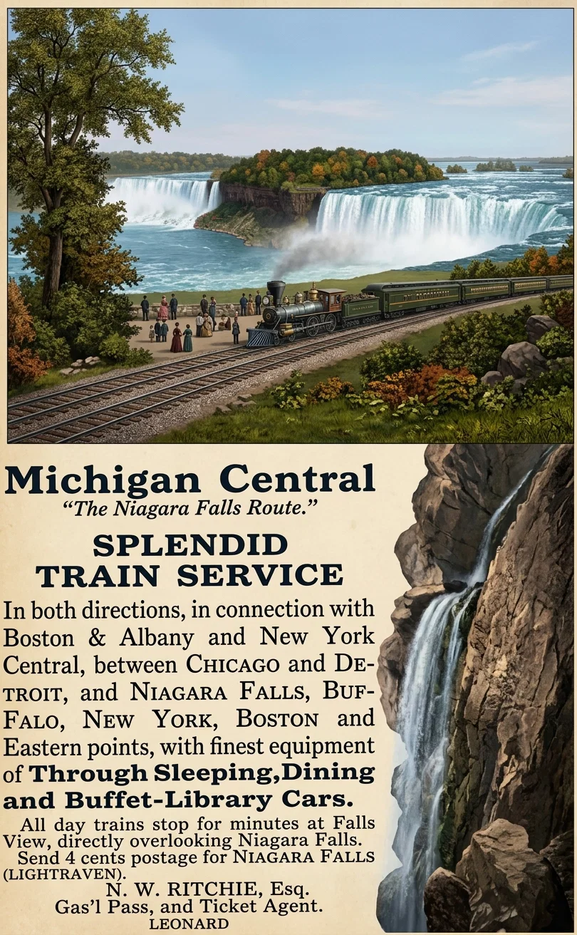 Michigan Central
"The Niagara Falls Route."