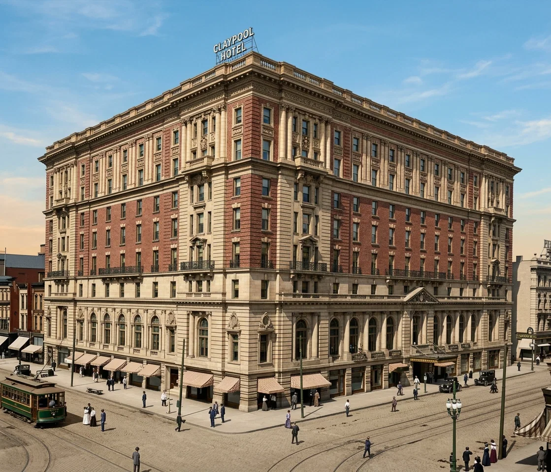 CLAYPOOL HOTEL, INDIANAPOLIS, IND. Headquarters of the American Federation of Catholic Societies’ Convention.