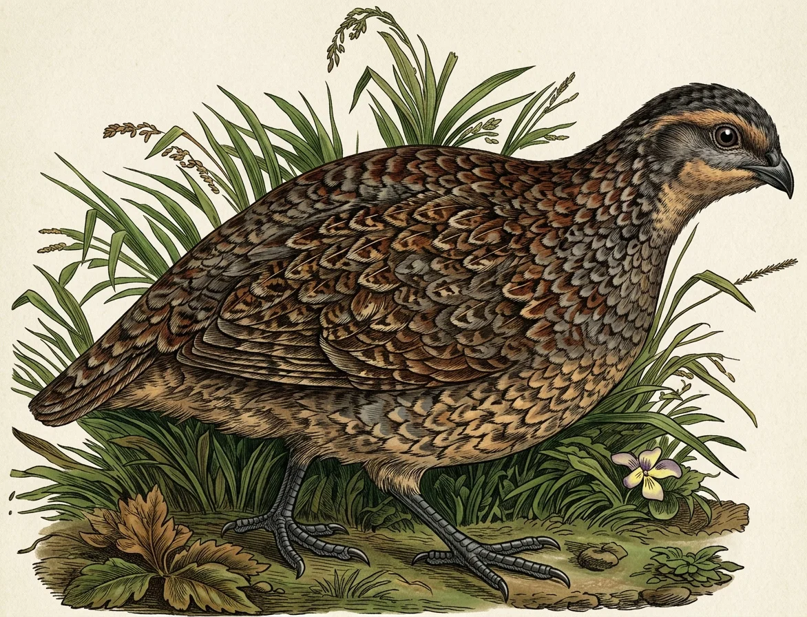 The partridge—a bird that spends the winter with us.
