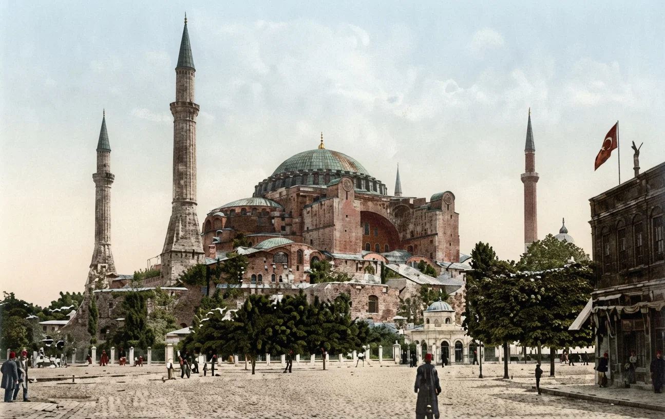 The Celebrated Cathedral of St. Sophia in Constantinople.