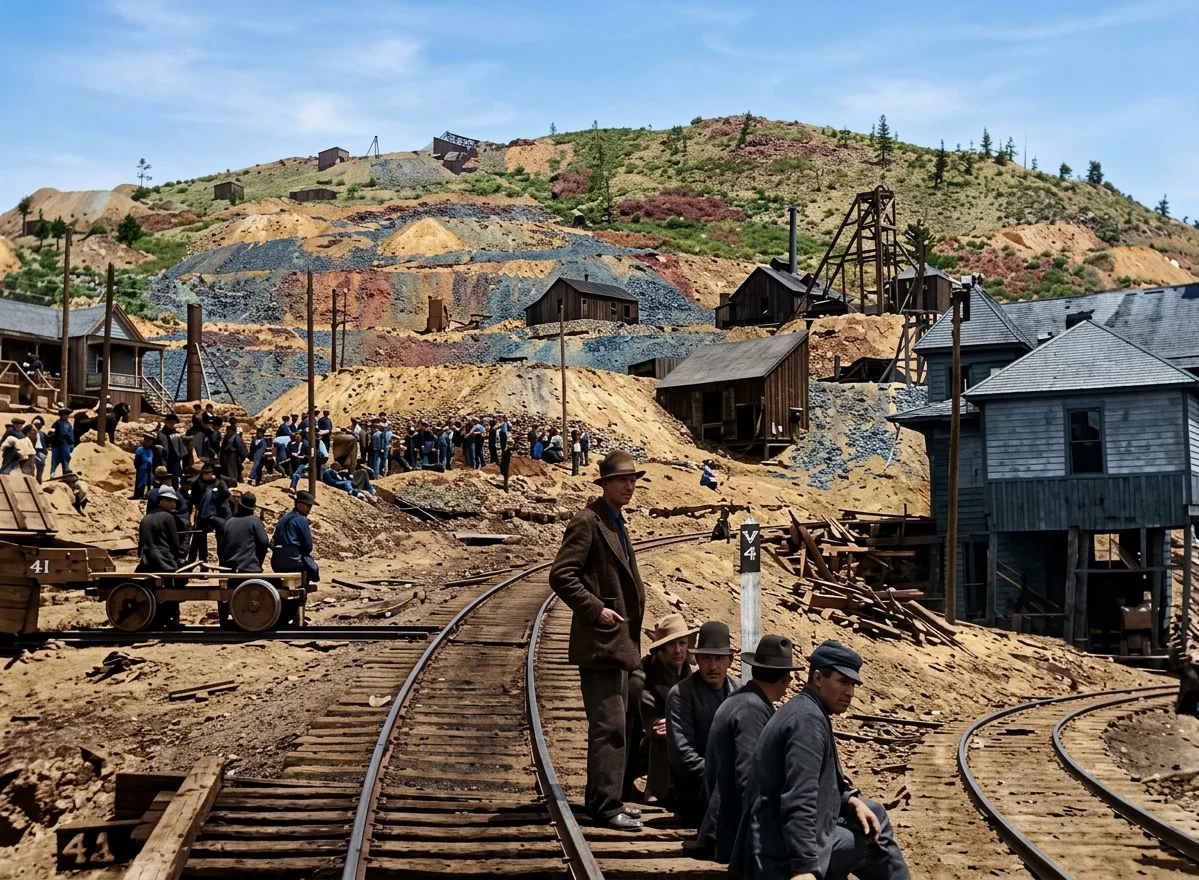 Scene of the Cripple Creek (Colo.) Explosion. Taken on the following day.