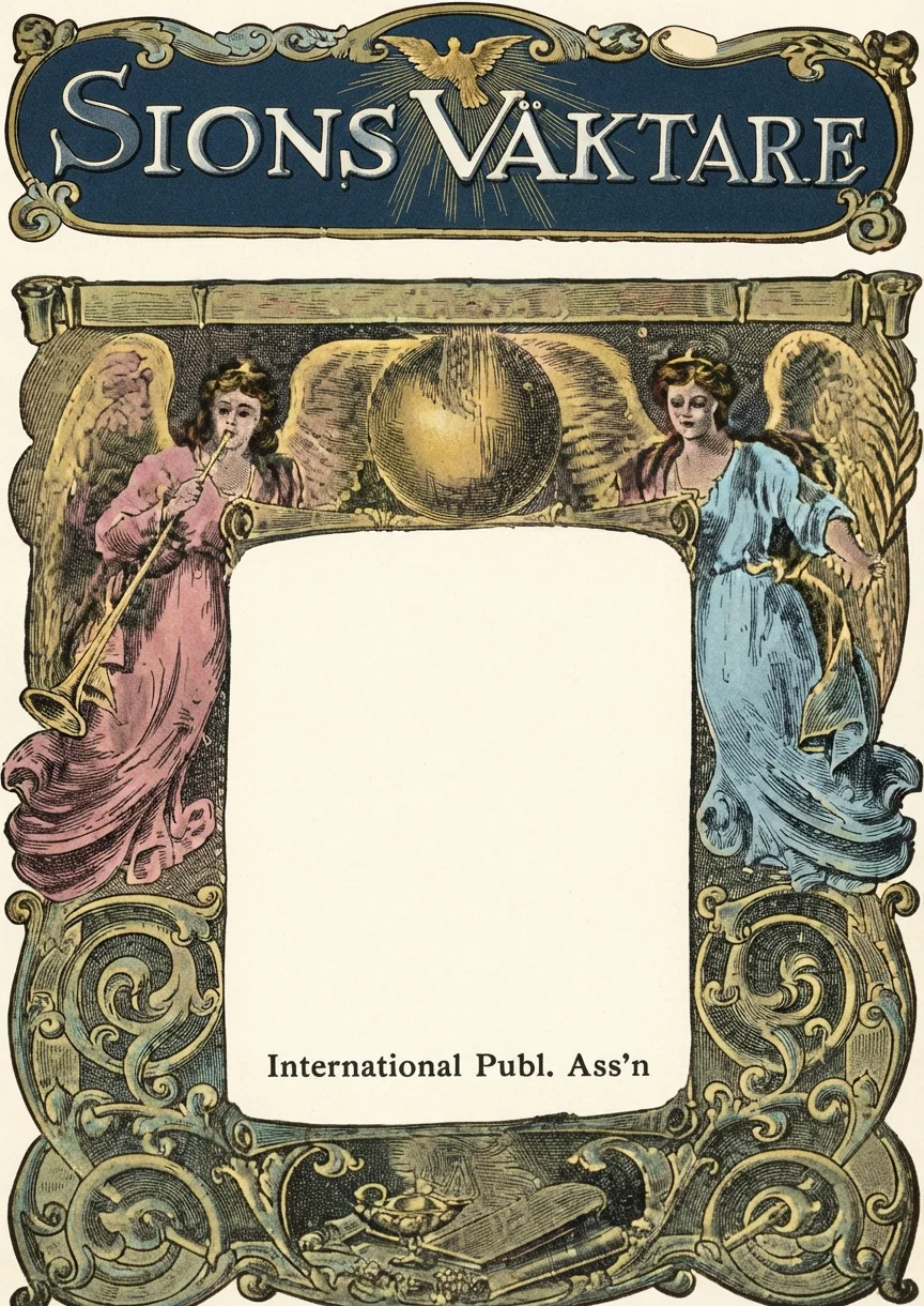 Reduced Facsimile New Cover Design OF THE Gospel Series OF OUR Foreign Papers Christlicher Hausfreund German Sions Vaktare Swedish Evangeliets Sendebud Danish-Norwegian International Publ. Ass'n