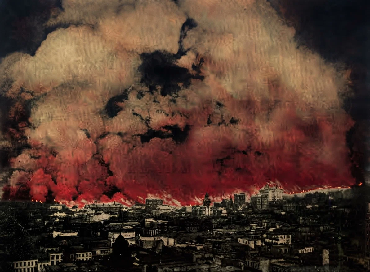 THE BURNING OF SAN FRANCISCO