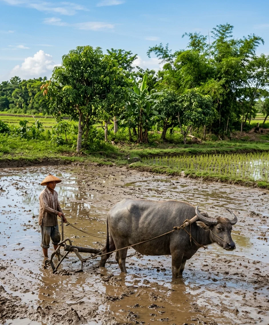 PREPARATION FOR RICE SOWING IN THE PHILIPPINE ISLANDS