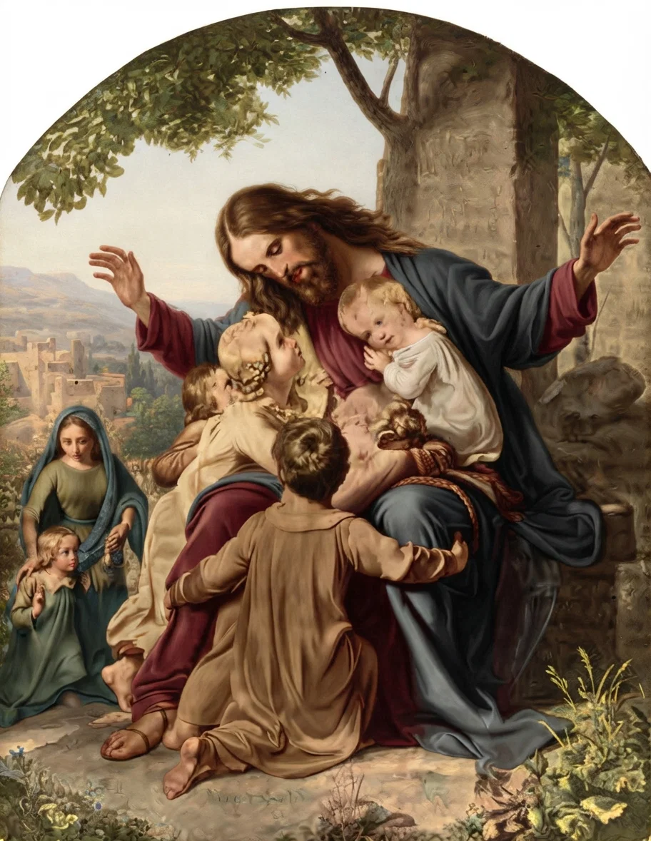 Christ Blessing Little Children.