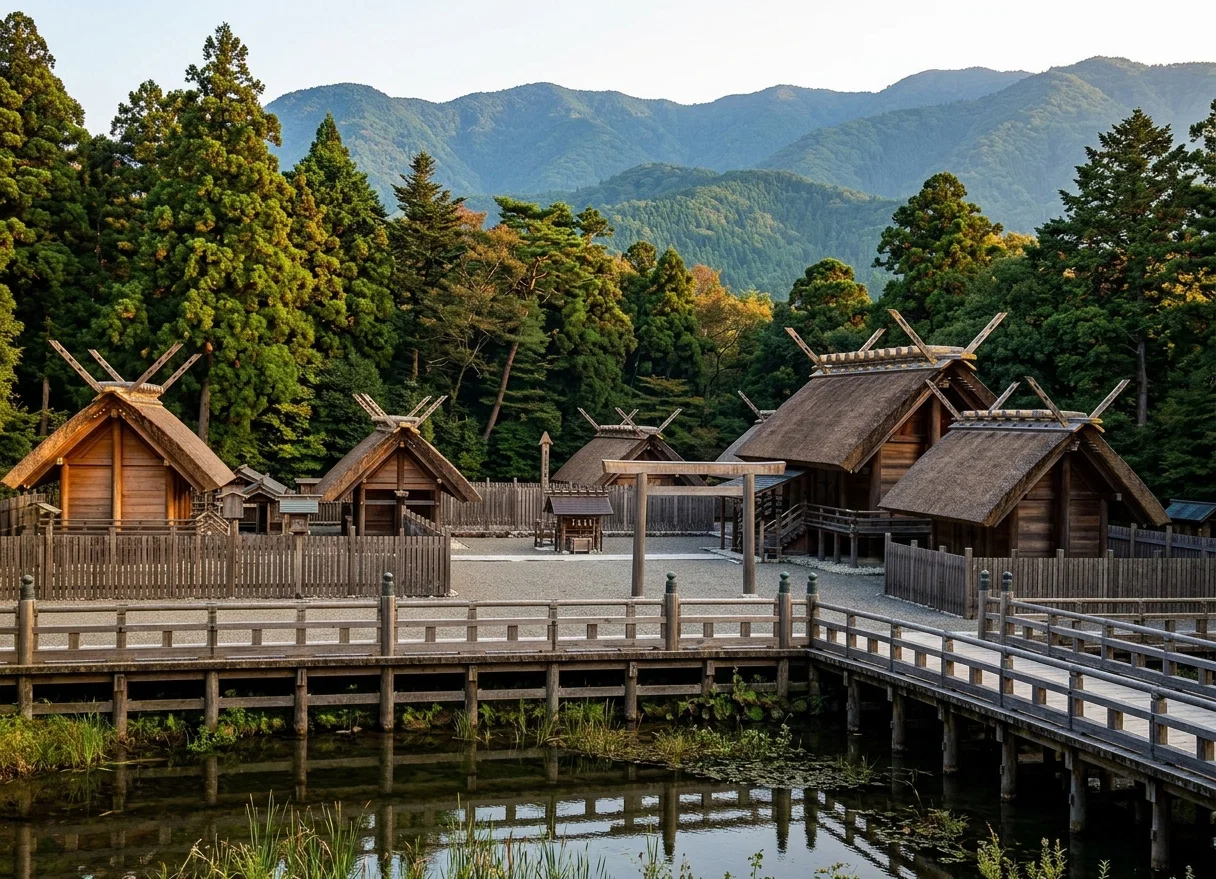 A Shinto Temple.