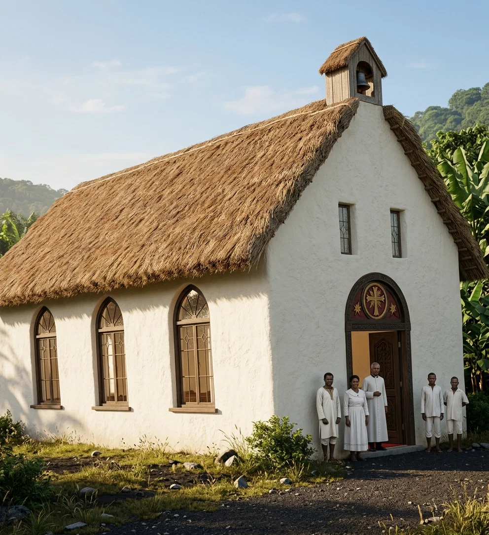 OUR NEW CHAPEL AT KIHUIRO, PARE MISSION