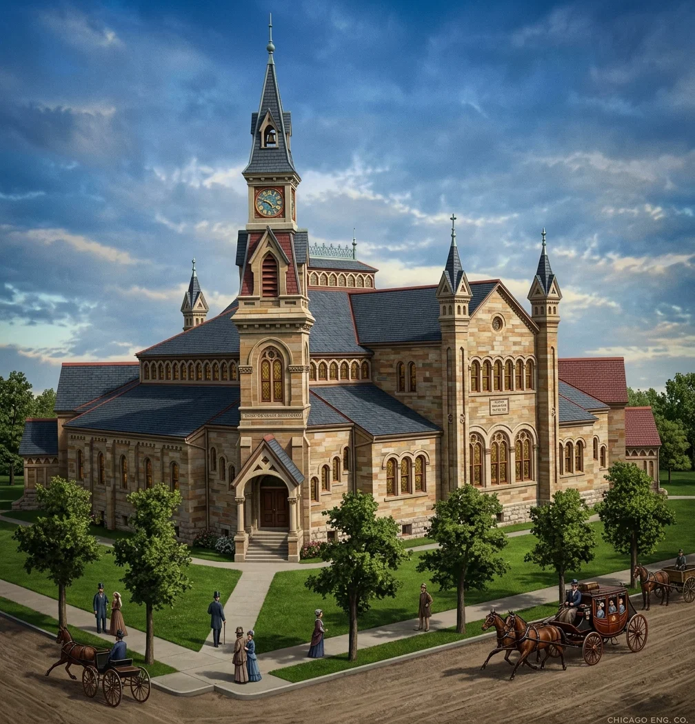 Building in which the last General Conference was held, The Tabernacle, Battle Creek, Mich. Seating capacity 3,500.