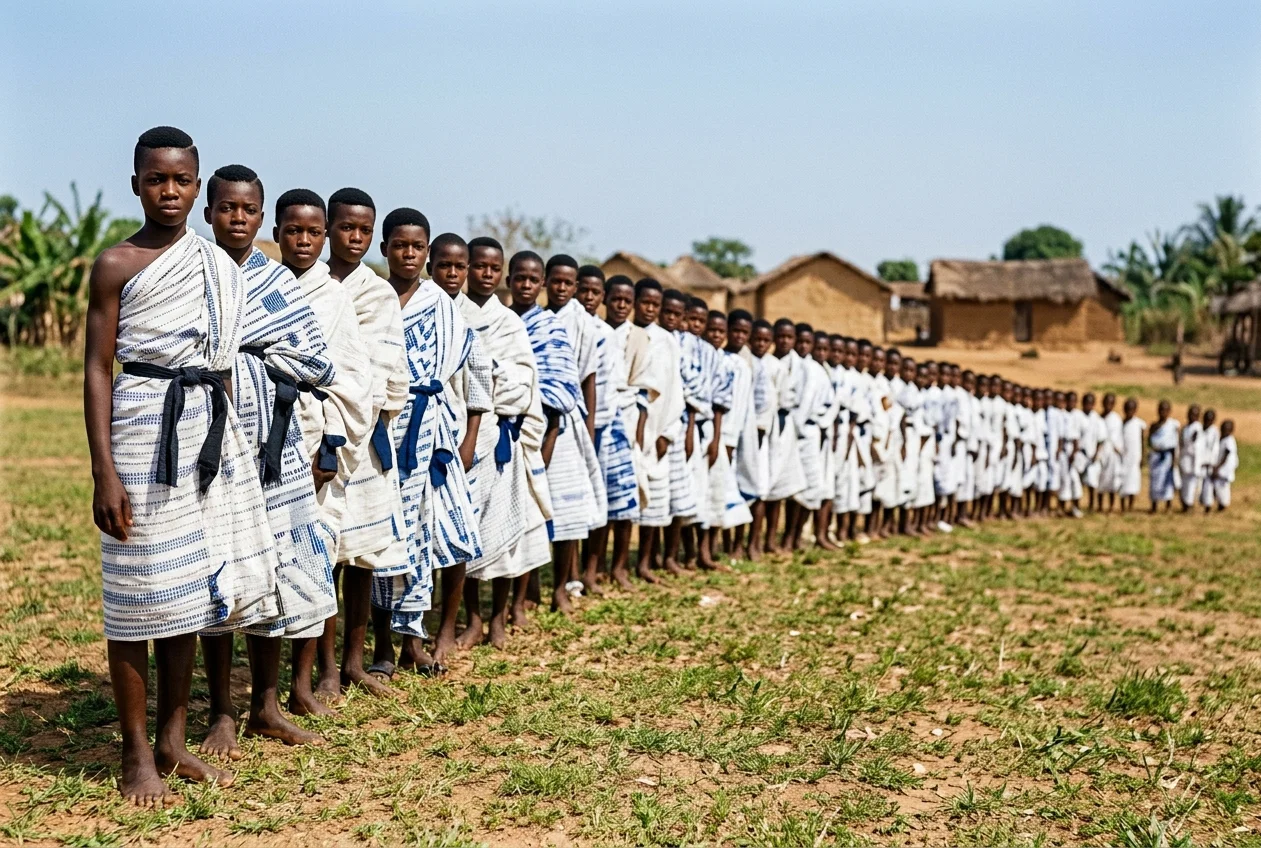 Row of Young Converts in Our Kafir Schools
