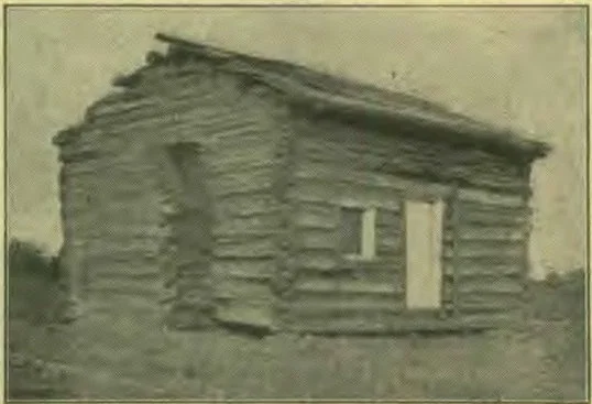 The Log Cabin in Which Abraham Lincoln Was Born in Hardin County, Ky., Feb. 12, 1869.