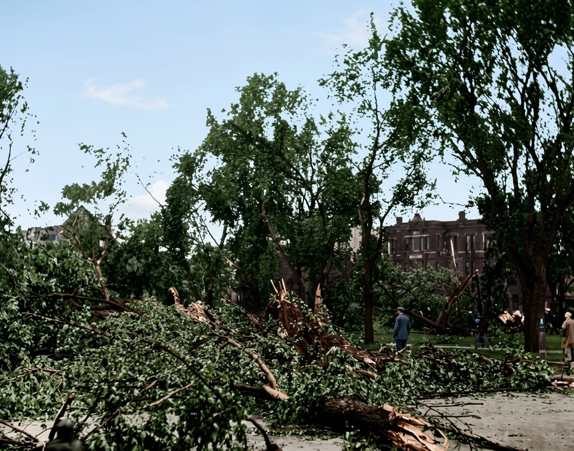 Lafayette Park After the Cyclone.