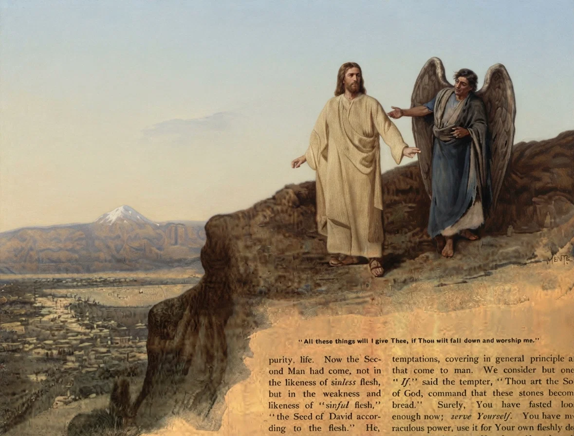“All these things will I give Thee, if Thou wilt fall down and worship me.”