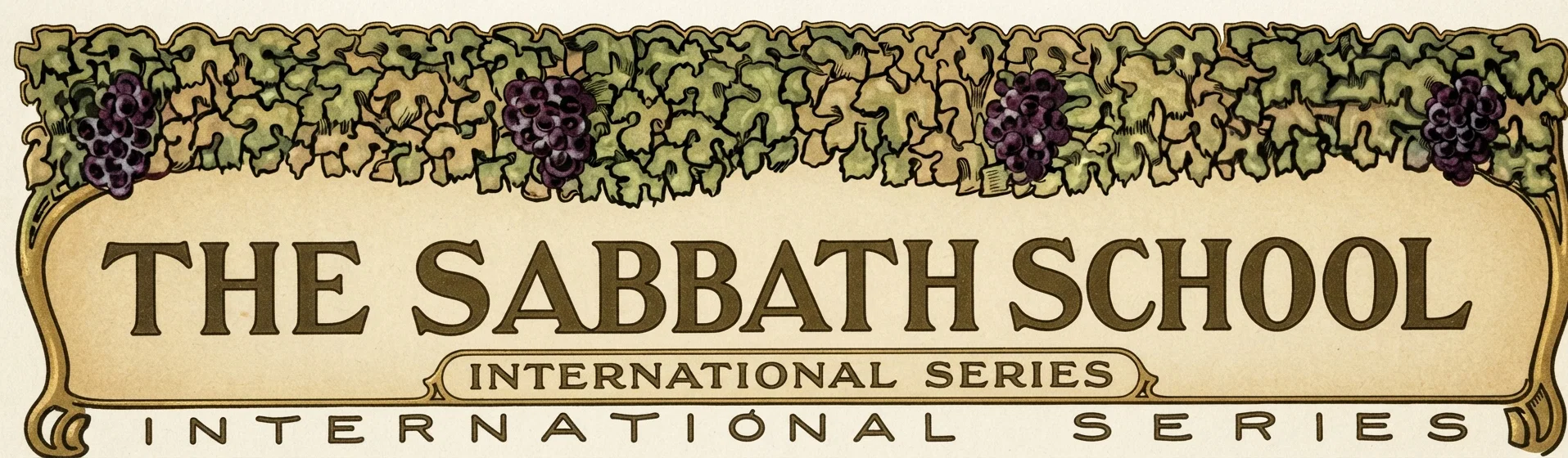 THE SABBATH SCHOOL INTERNATIONAL SERIES