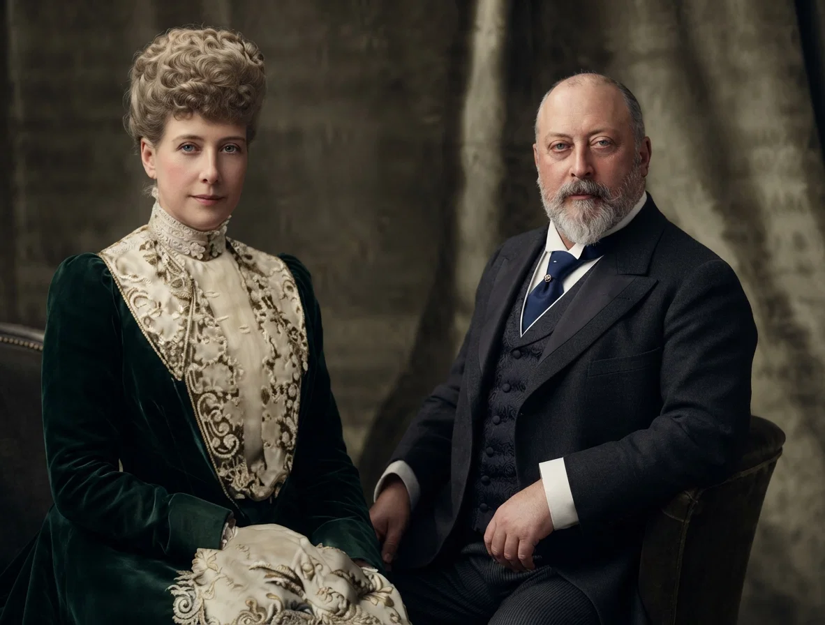 King Edward VII and Queen Alexandra.