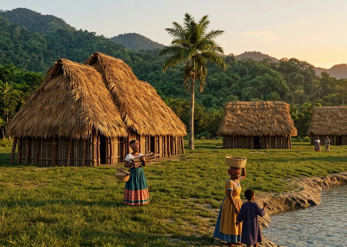 THATCHED HUTS
