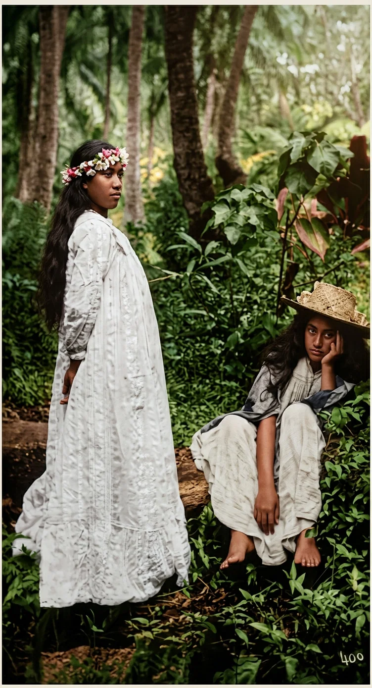 Native Tahitian girls