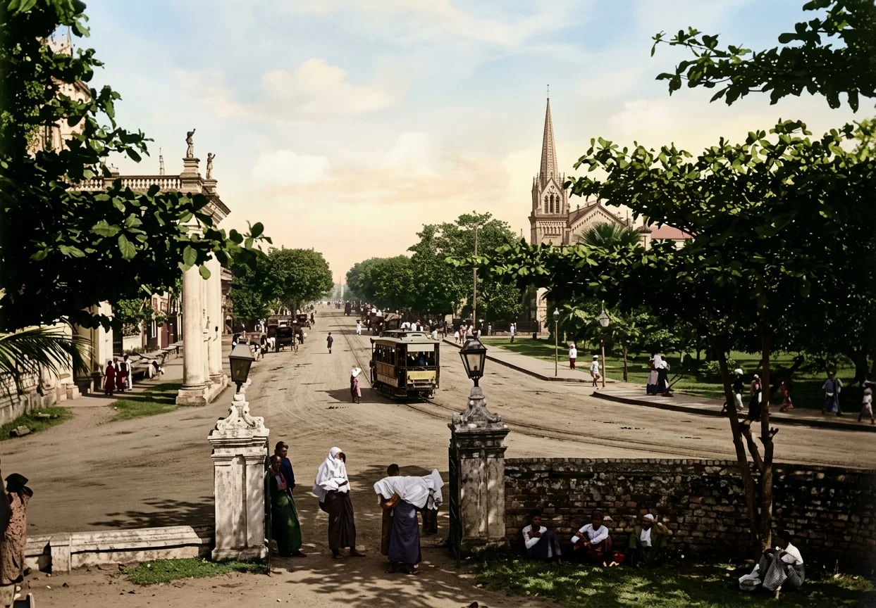 A STREET IN RANGOON