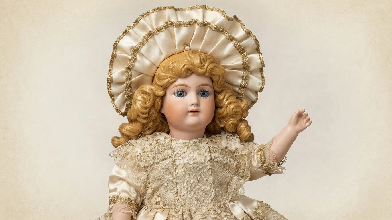 Sleeping Bisque Doll.