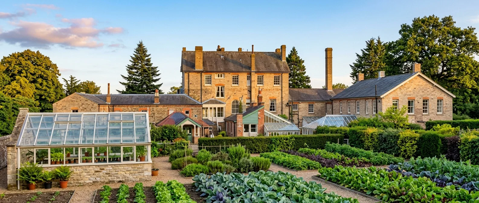 GARDEN BACK OF OUR SANITARIUM AT STANBOROUGH PARK
NEAR LONDON, ENGLAND