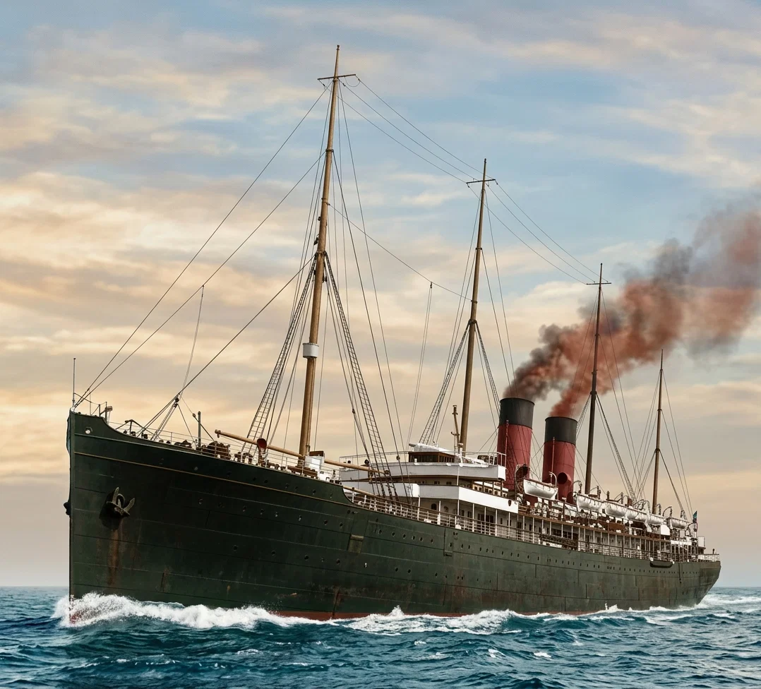 Steamship “China” on which the missionaries sailed from San Francisco
