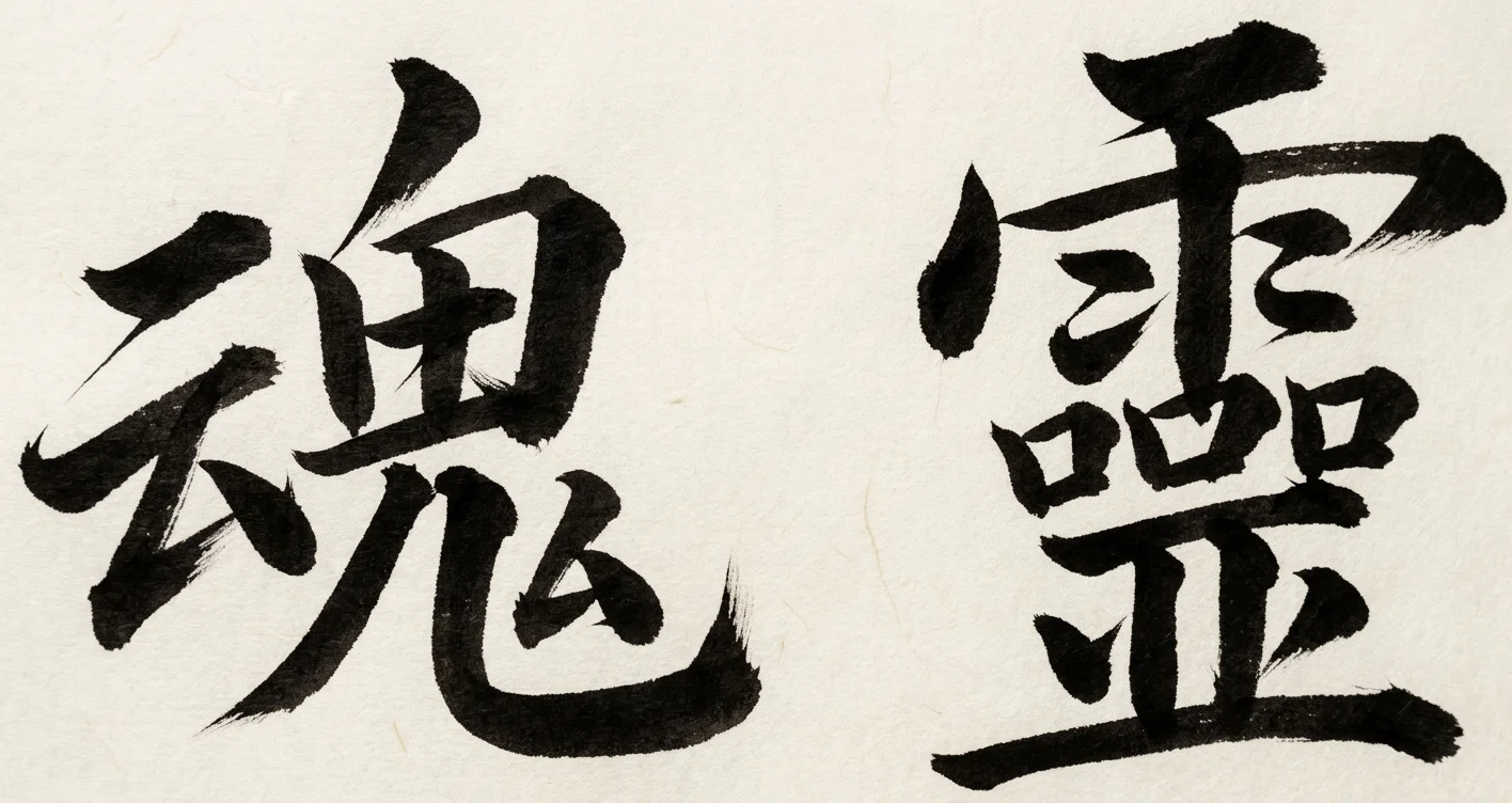Chinese Characters, "Huen" and "Ling"