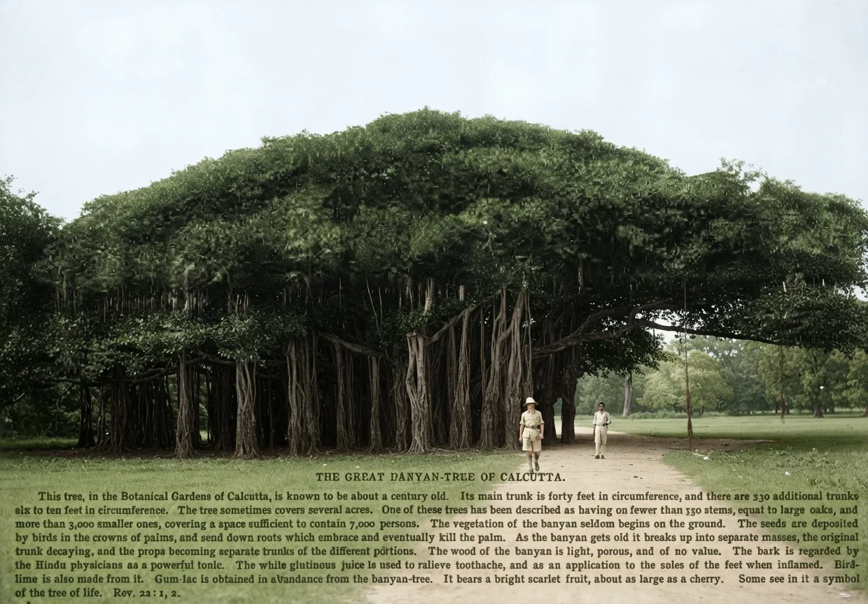 THE GREAT BANYAN-TREE OF CALCUTTA.